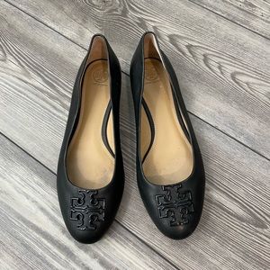 TORY BURCH Black Ballet Flats Size U.S. 10 Excellent Used Condition